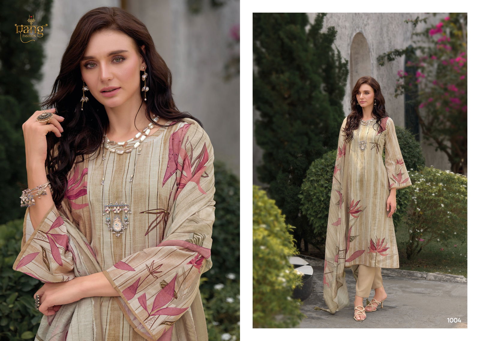 Alvina By Rang Viscose Linen Printed Designer Salwar Kameez Online Wholesale